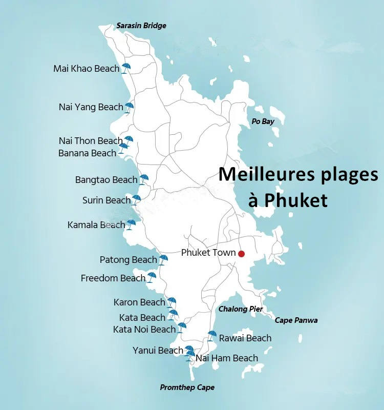 16 meilleures plages à Phuket, choissez la plage à Phuket